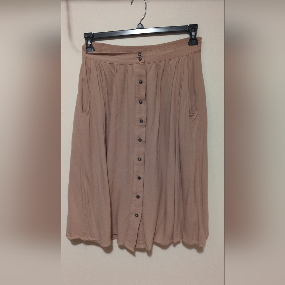 Main Street Exchange Skirt Tan Size Large